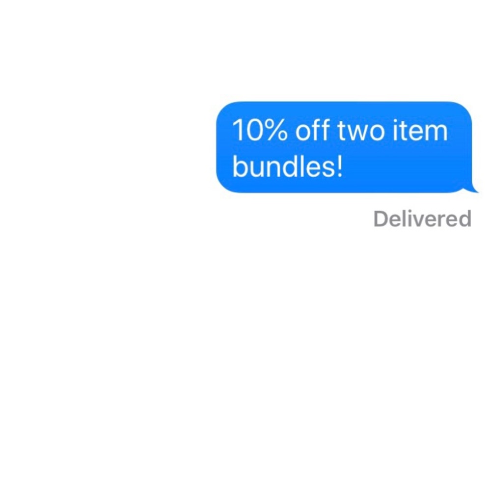 10% off two item bundles!